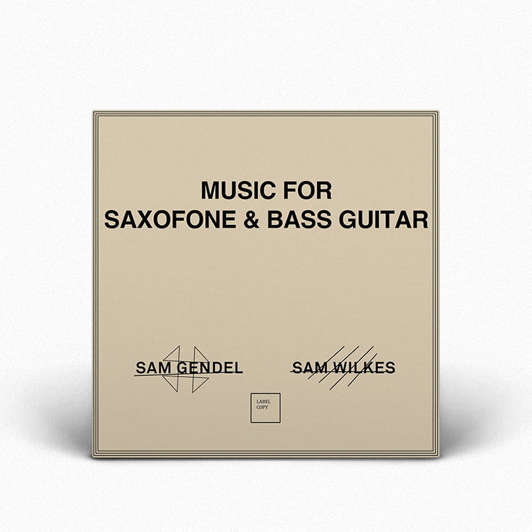 SAM GENDEL & SAM WILKES "MUSIC FOR SAXOFONE & BASS GUITAR" (LP, importado, novo, lacrado)